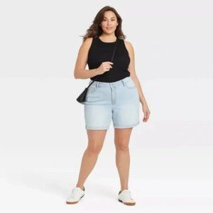 NWT Ava & Viv Jean Shorts, Light Wash, 26W